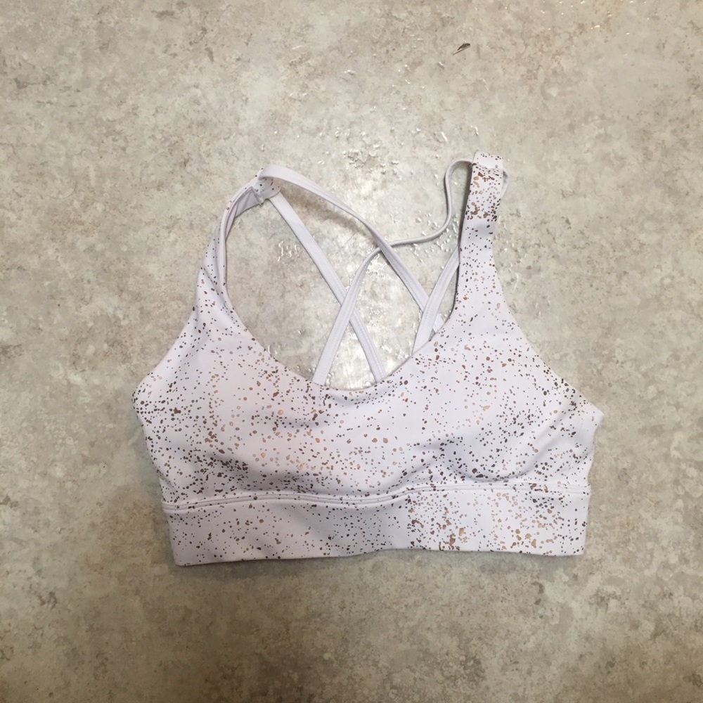 Zyia White Stay gold strappy bra - Discontinued